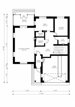 Проект комфортного двухэтажного дома с цоколем и гаражом